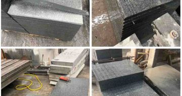 营口 芝麻黑地铺石材