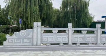 营口 芝麻灰桥栏杆、河道栏杆安装效果