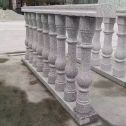 营口 芝麻白圆形光面花瓶柱，栏杆