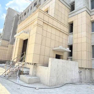 营口 黄金麻干挂，工地实拍