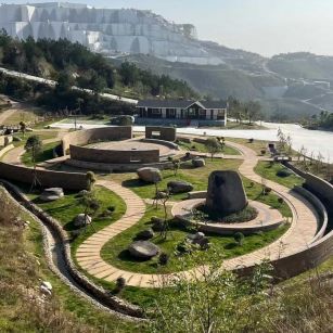 营口仿古石铺装整体效果