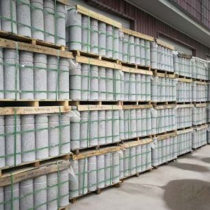 营口 芝麻白挡车柱、阻车桩、隔离柱