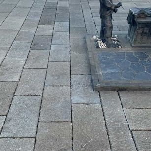 营口仿古石铺装效果