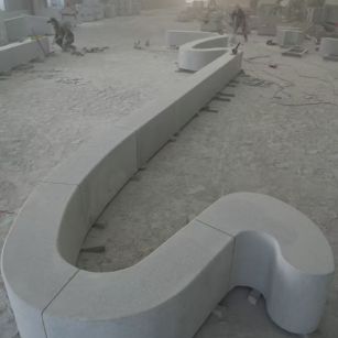 营口 花岗岩整石坐凳拼装