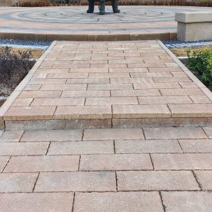 营口仿古石铺装效果