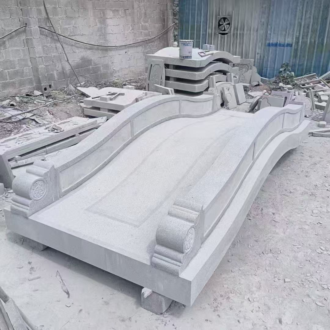 营口 芝麻灰花岗岩园林景观 小石桥