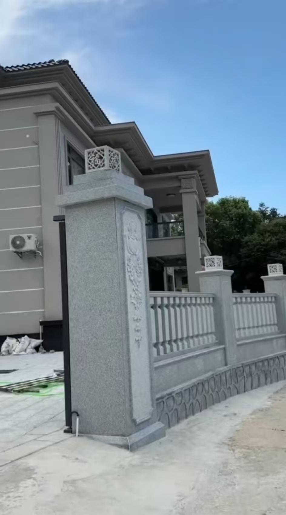 营口 芝麻白别墅围墙栏杆，私人订制