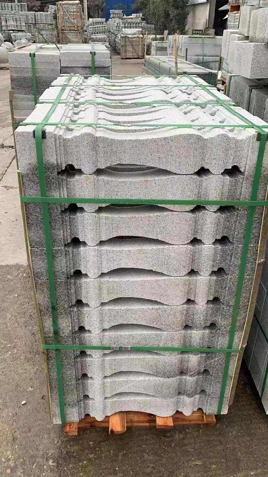 营口 芝麻白方形拉丝面，栏杆花瓶柱
