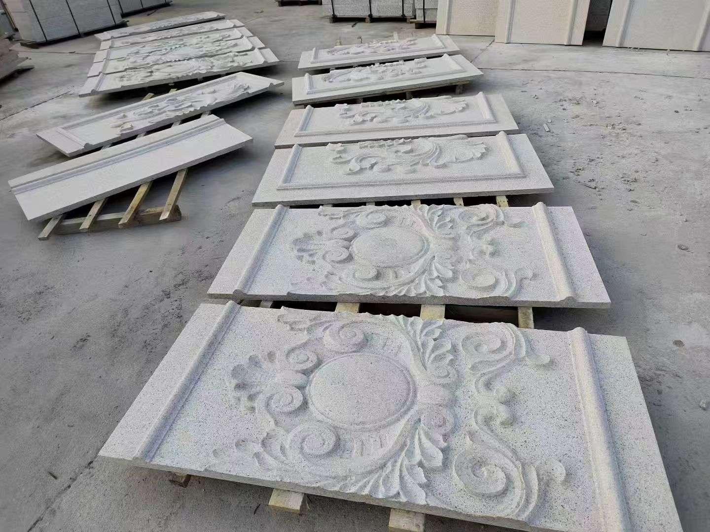 营口 芝麻白干挂雕花板