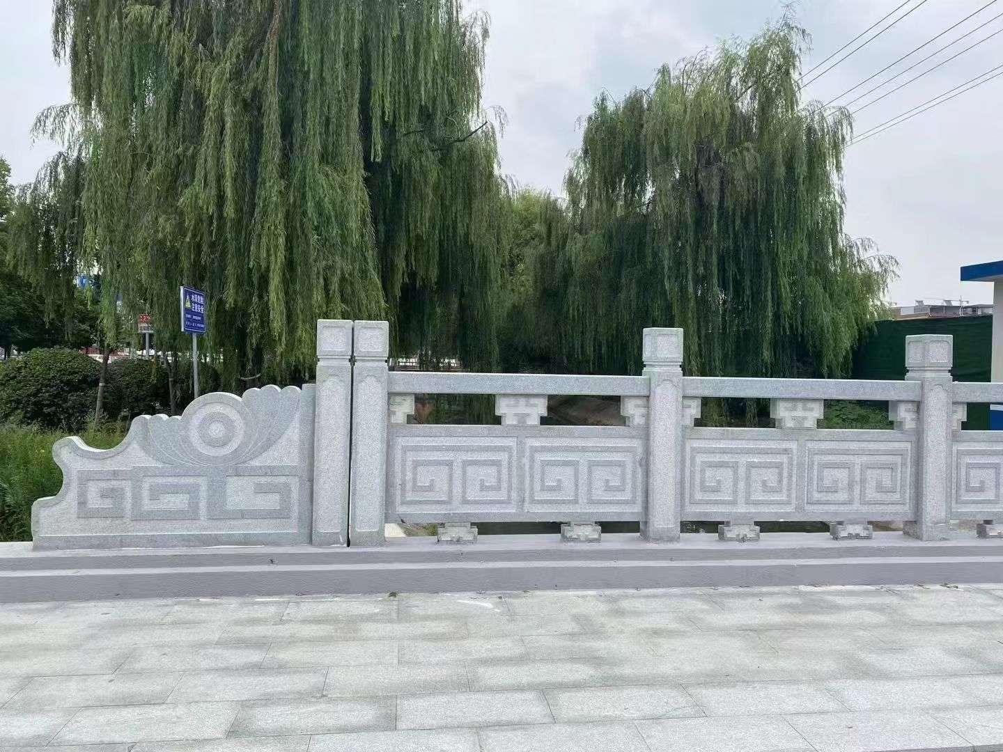 营口 芝麻灰桥栏杆、河道栏杆安装效果