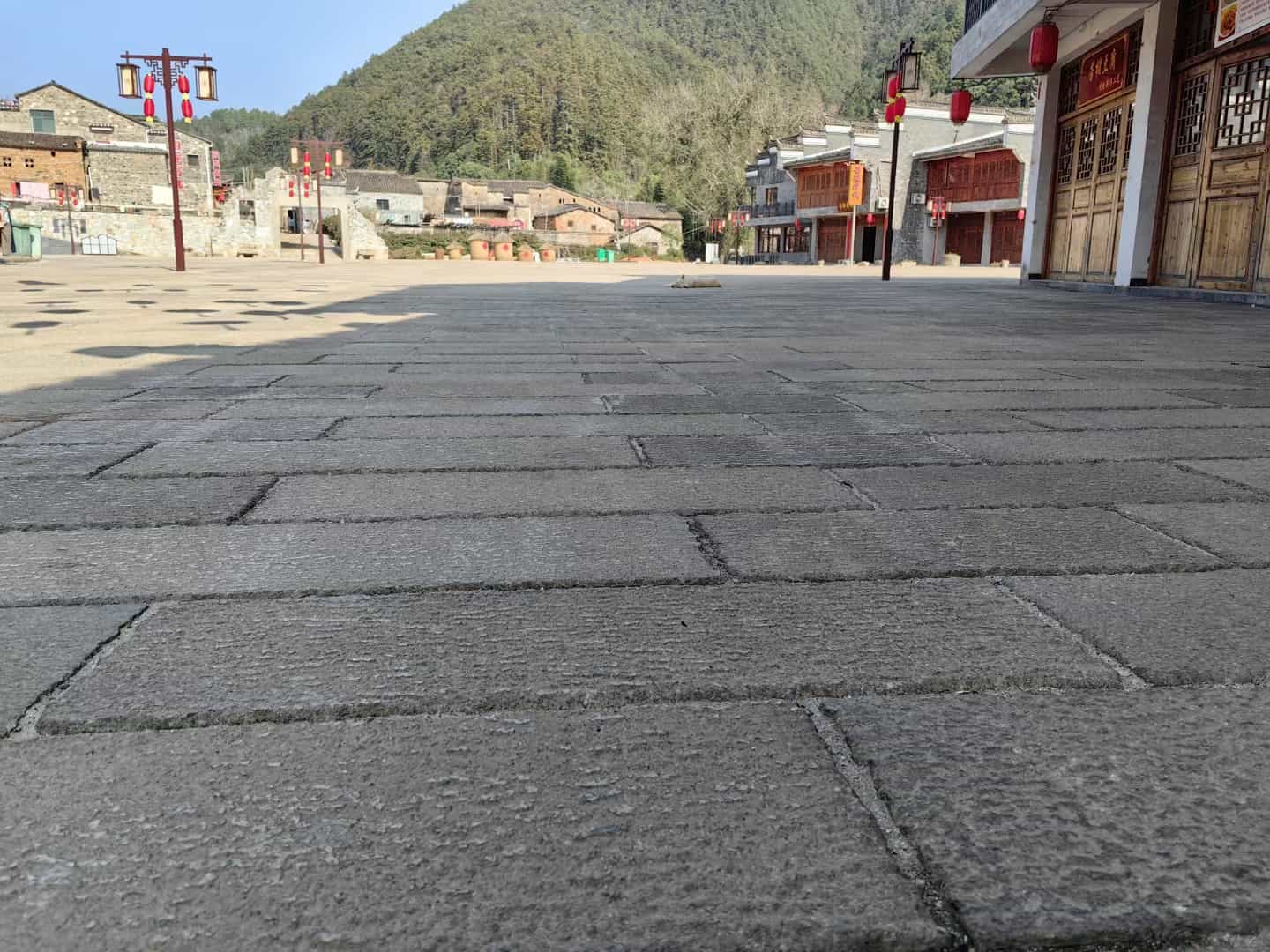 营口仿古石铺装效果