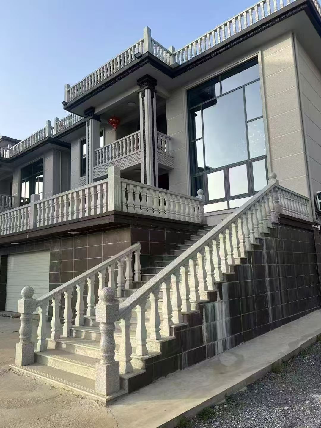 营口 芝麻白别墅阳台栏杆，楼梯栏杆