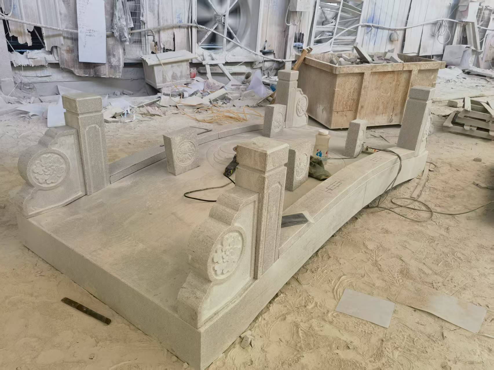 营口 芝麻灰火烧面石桥-拼装