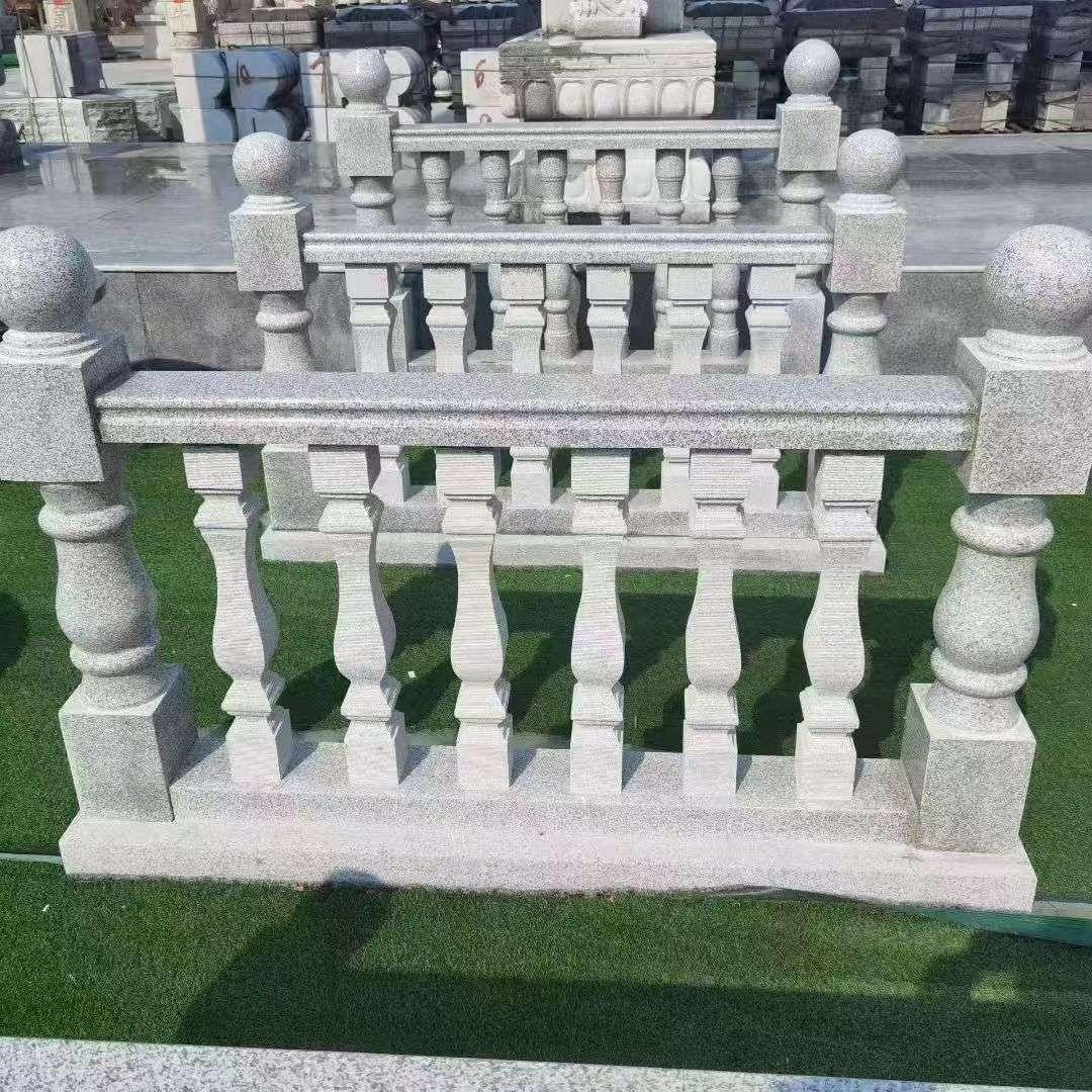 营口 别墅石材栏杆特写