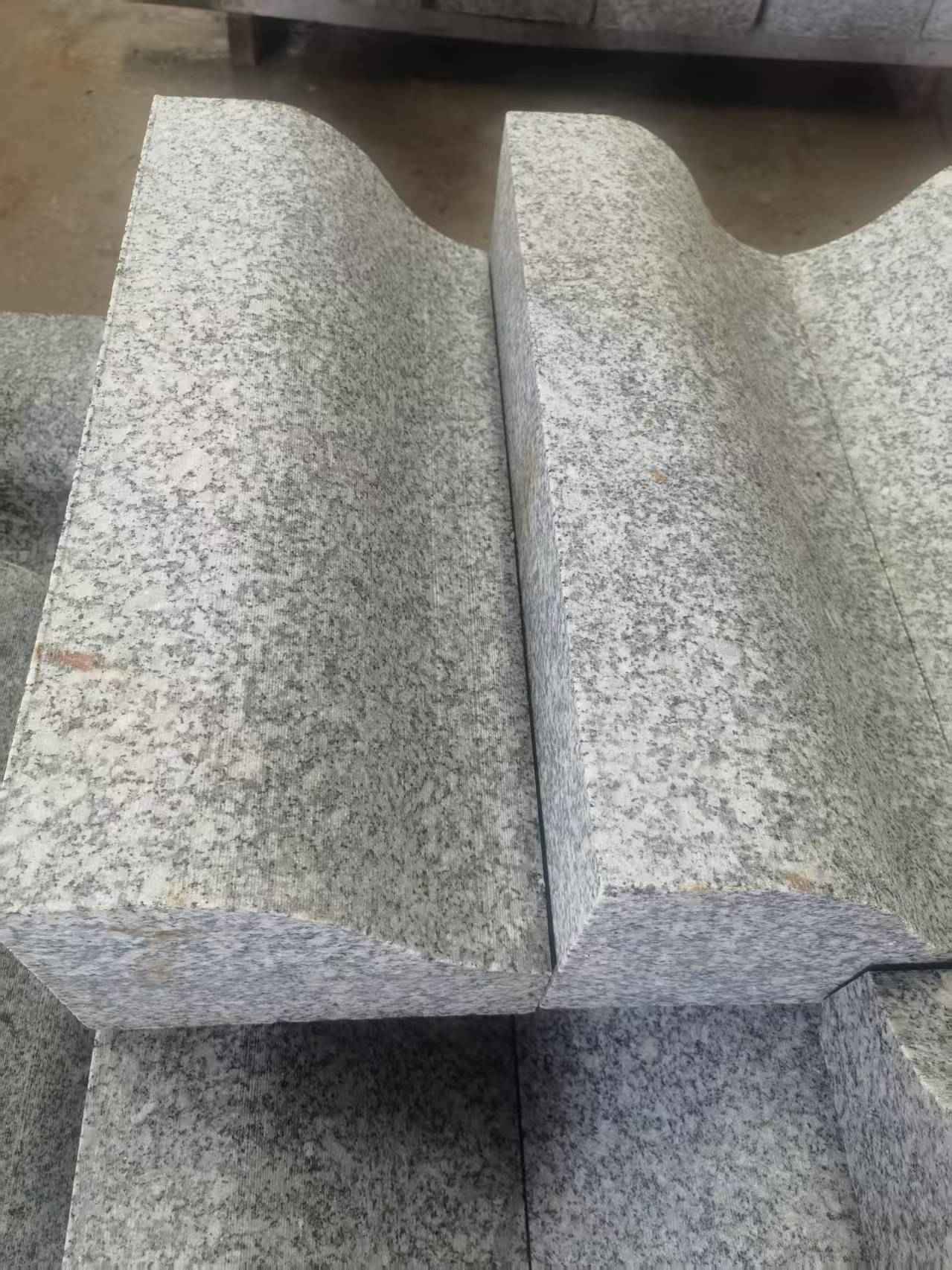 营口芙蓉白S型拉丝面路沿石